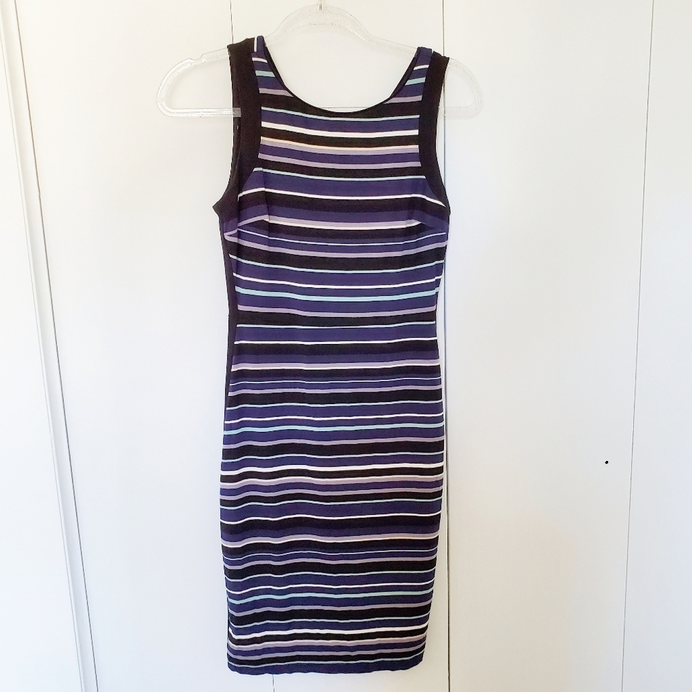 White House Black Market striped bodycon Dress - Picture 1 of 6